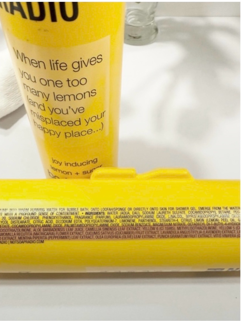 NOT SOAP, RADIO BODY WASH 🍋LEMON+ SUGAR PUMP BOTTLE (2 PK) 15.2 fl.oz - Picture 5 of 8